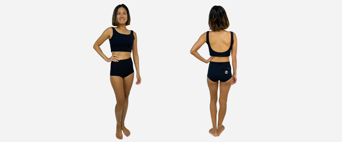 キャミ＆ハーフブラジリアンパンツ